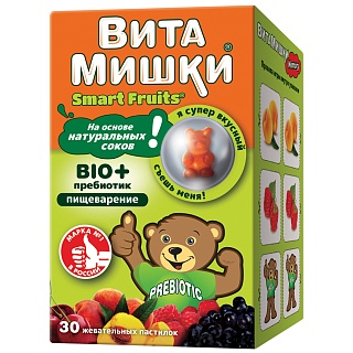 ВитаМишки Био+ пребиотик паст жев N30 (ФармаМед)