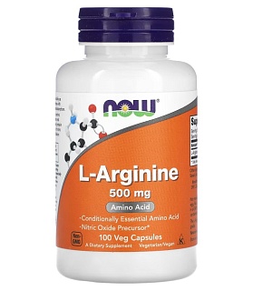 Нау Фудс L-Аргинин 500мг капс N100 (Нау Фудс)
