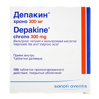 Депакин хроно таб 300мг N100 (Санофи)