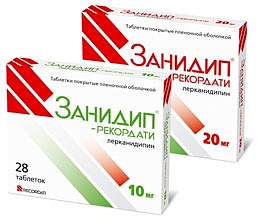 Занидип-Рекордати таб п/о 20мг N28 (Русфик)