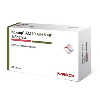 Конкор АМ таб 10мг+5мг N30 (Мерк)