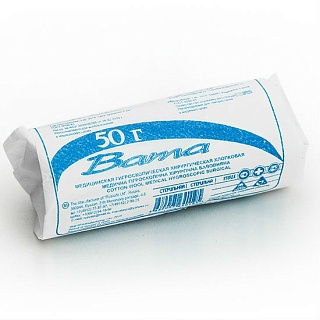 Вата хир стер Клинса 50г (Русвата)