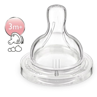 Авент Соска силик перемен поток с 3мес N2 SCF635/27 (Авент)