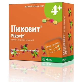 Пиковит 4+ таб N60 (КРКА)