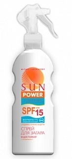 SunPower спрей д/загара Spf15 200мл(Мишель)